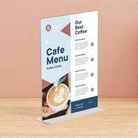 Kaarthouder Europel T-standaard A6 staand acryl-2