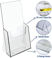 Folderstandaard RVS 100x50x58mm-2