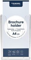 Folderhouder Europel wand 1/3 A4 transparant
