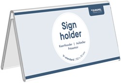 Kaarthouder Europel V-standaard A6 100x210mm acryl