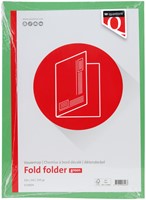 Vouwmap Quantore A4 ongelijke zijde 250gr groen-1