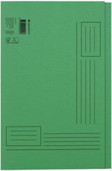 Vouwmap Quantore Folio ongelijke zijde 250gr groen