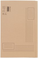 Vouwmap Quantore Folio ongelijke zijde 250gr beige