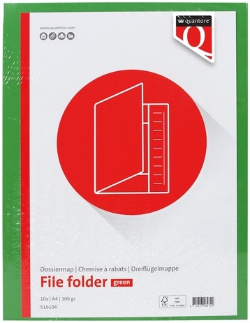 Dossiermap Quantore A4 300gr groen-2