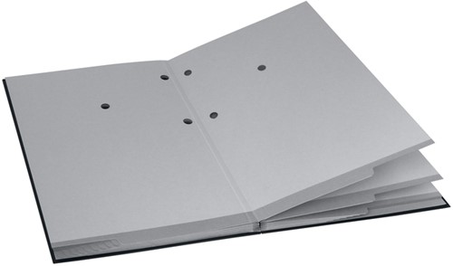 Vloeiboek Esselte 6210 karton 20 tabbladen zwart-2