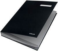Vloeiboek Esselte 6210 karton 20 tabbladen zwart-3