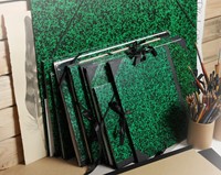 Tekenmap Canson Studio Annonay elastieksluiting 320x450mm groen-1