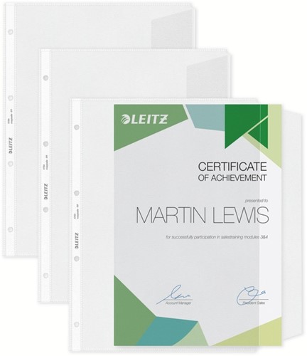 Showtas Leitz Premium met klep copy safe 0.13mm PP A4 transparant 50 stuks-8