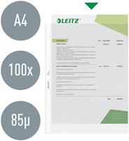 Showtas Leitz Premium standaard 11-gaats copy safe 0.085mm PP A4 transparant 100 stuks-11