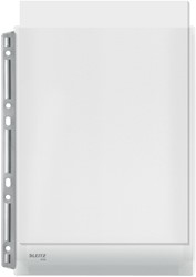 Harmonica showtas Leitz Premium 0.17mm metalen perforatiestrip copy safe A4 glashelder 3 stuks