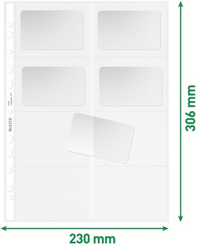 Showtas Leitz Premium voor visitekaartjes copy safe PP A4 glashelder 10 stuks-5