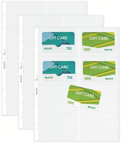 Showtas Leitz Premium voor visitekaartjes copy safe PP A4 glashelder 10 stuks-6