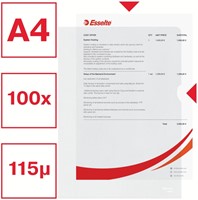 Insteekmap L-model Esselte 54832 recycle A4 PP 0.12mm nerf-8