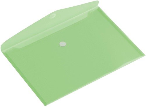 Enveloptas Europel A4 335x240mm dwars PP transparant groen