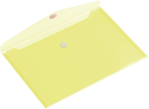 Enveloptas Europel A4 335x240mm dwars PP transparant geel