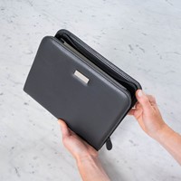 Schrijfmap Rillstab Excellent deluxe A5 lederlook zwart-3