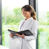 Schrijfmap Rillstab Excellent deluxe A5 lederlook zwart-1