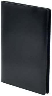 Schrijfmap van der Spek A4 buffelleer zwart-3