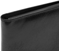 Schrijfmap van der Spek A5 buffelleer zwart-2