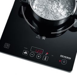 Kookplaat Severin KP1071 inductie 2000 watt enkel zwart-2