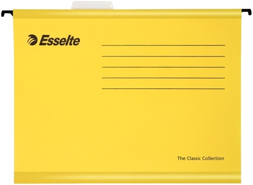 Hangmap Esselte Classic folio V-bodem  382x240mm geel