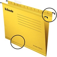 Hangmap Esselte Classic folio V-bodem  382x240mm geel-2