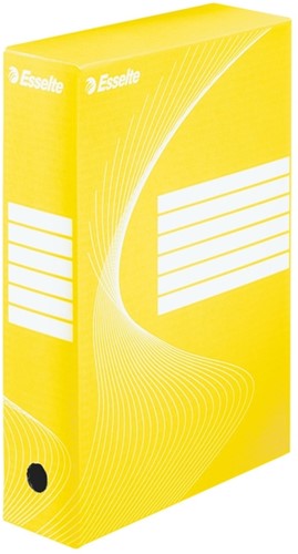 Archiefdoos Esselte Boxycolor 80mm 352x250mm geel