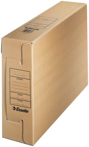 Archiefdoos Esselte A4 met bedrukking bruin-3