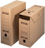 Archiefdoos met deksel Leitz Premium 120x275x325mm natuurbruin
