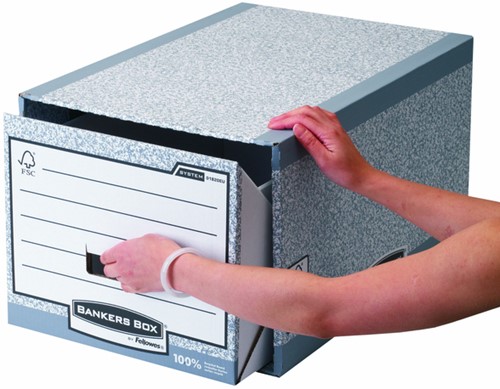 Archieflade Bankers Box A4 System A4 grijs-2