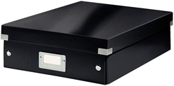 Opbergdoos Leitz Wow Click & Store organiser 280x100x370mm middel gerecycled karton zwart