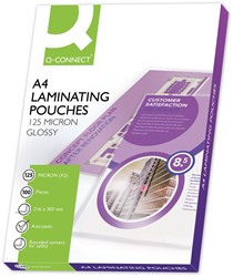 Lamineerhoes Q-Connect A4 2x125micron 100stuks