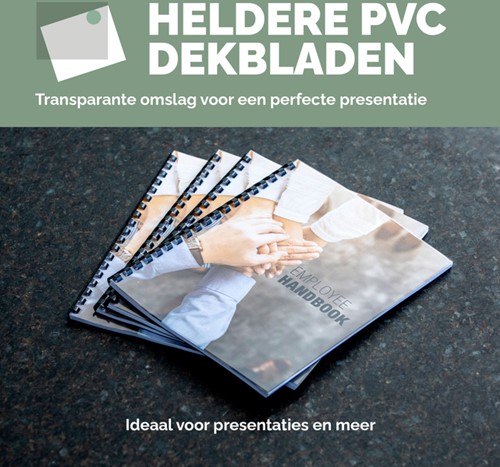 Voorblad Fellowes A4 PVC 300micron recycled 100 stuks-1