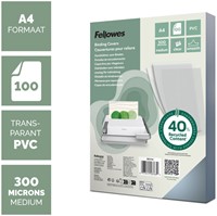 Voorblad Fellowes A4 PVC 300micron recycled 100 stuks-2