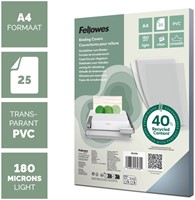 Voorblad Fellowes A4 PVC 180micron recycled 25 stuks-2