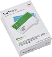 Lamineerhoes GBC 65x95mm 2x125micron kaarthoes 100stuks