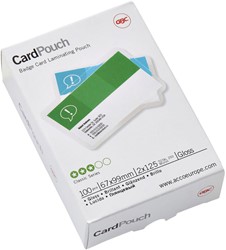 Lamineerhoes GBC 67x99mm 2x125micron kaarthoes 100 stuks