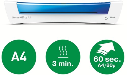 Lamineermachine Leitz iLAM Home Office A4 blauw-2