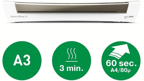 Lamineermachine Leitz iLAM Home Office A3 grijs-3