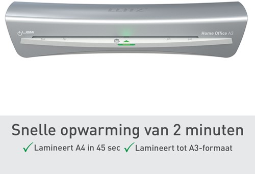 Lamineermachine Leitz iLAM Home Office A3 grijs-7