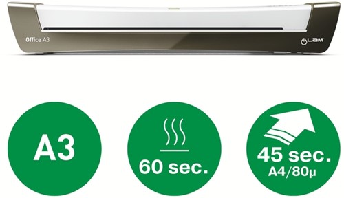 Lamineermachine Leitz iLAM Office A3 zilver-3