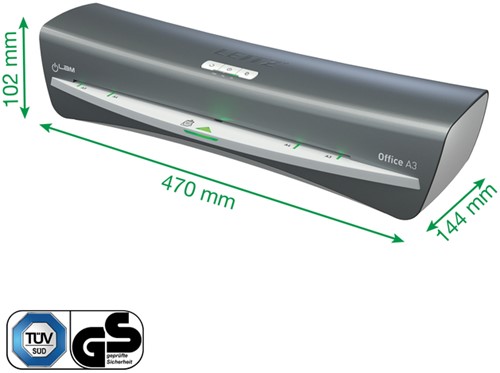 Lamineermachine Leitz iLAM Office A3 zilver-8