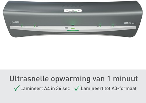 Lamineermachine Leitz iLAM Office A3 zilver-9