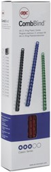 Bindrug GBC 6mm 21rings A4 blauw 100 stuks