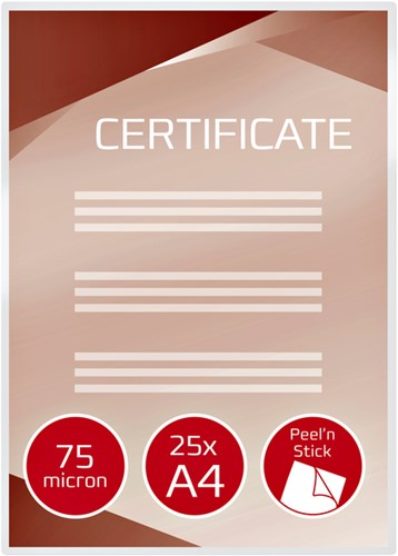 Lamineerhoes GBC A4 zelfklevend 2x75micron 25 stuks-2