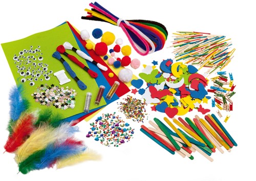 Hobby artikelen Folia met meer dan 1300 stuks assorti-1