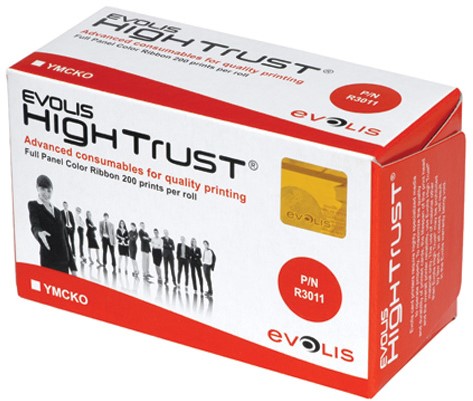 Lint Evolis R3011 5-kleuren (YMCKO) 200 afdrukken-3