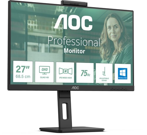 AOC Q27P3CW computer monitor 68,6 cm (27") 2560 x 1440 Pixels Quad HD LED Zwart-2