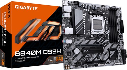GIGABYTE B840M DS3H moederbord AMD B840 Socket AM5 micro ATX