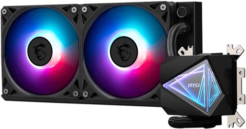 MSI MAG Coreliquid I240 Computer behuizing Alles-in-één vloeistofkoeler 12 cm Zwart 1 stuk(s)